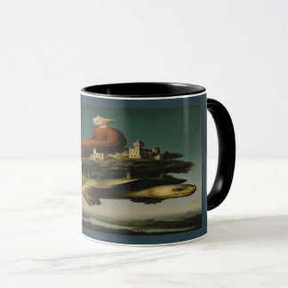 The Celestial Voyager Surreal Art Mug