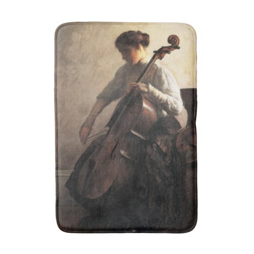 The Cellist by Joseph DeCamp Bath Mat