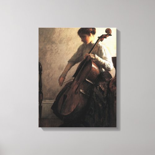 The Cellist by Joseph DeCamp Canvas Print