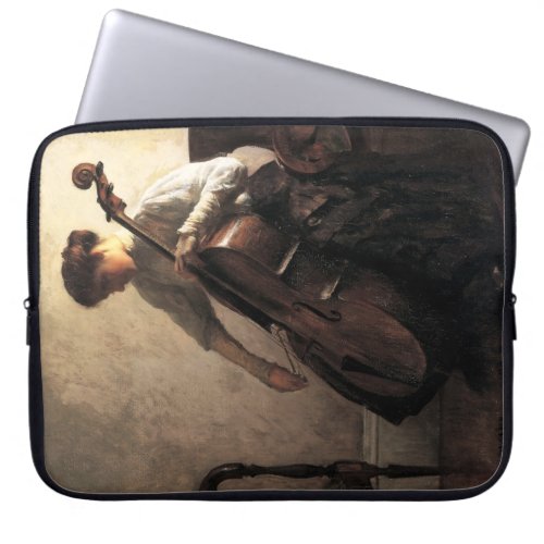 The Cellist by Joseph DeCamp Laptop Sleeve