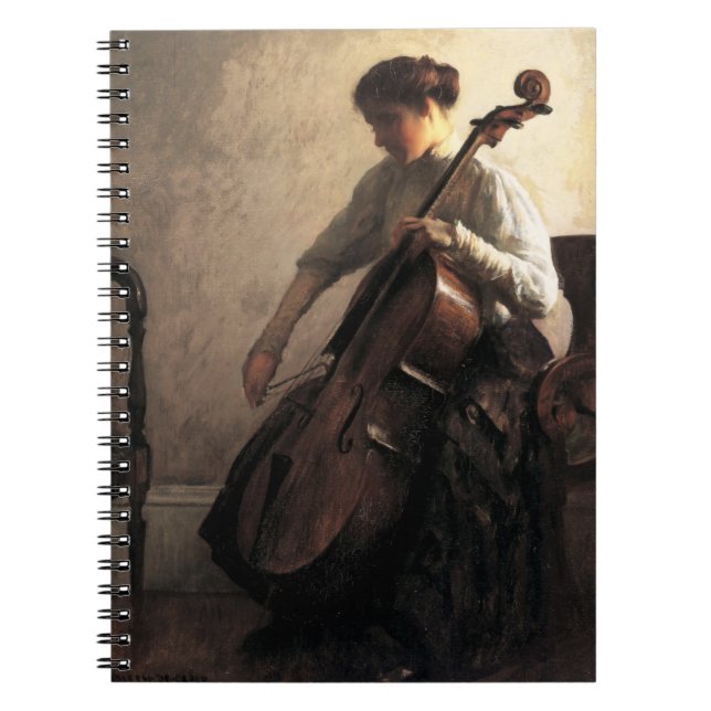 The Cellist (by Joseph DeCamp) Notebook (Front)