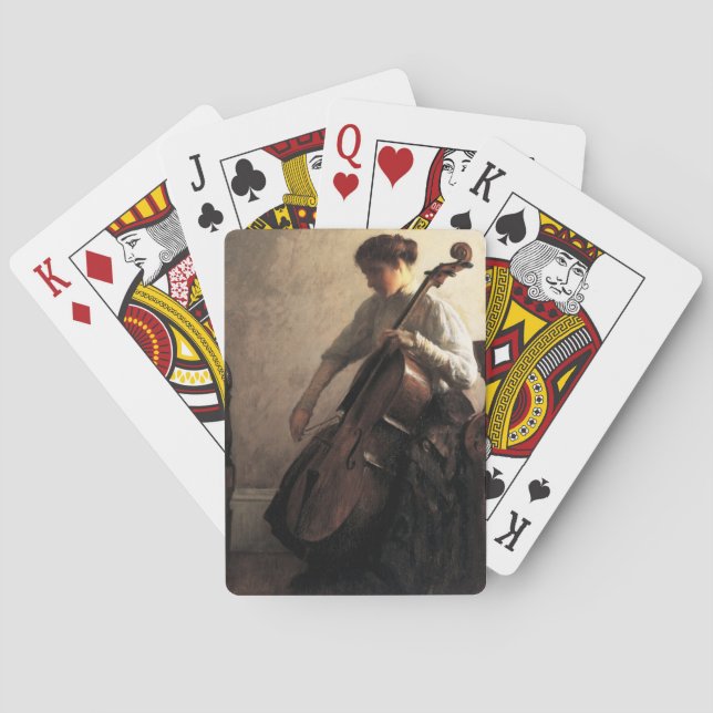 The Cellist (by Joseph DeCamp) Poker Cards (Back)
