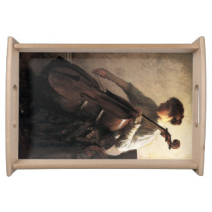 The Cellist (by Joseph DeCamp) Serving Tray