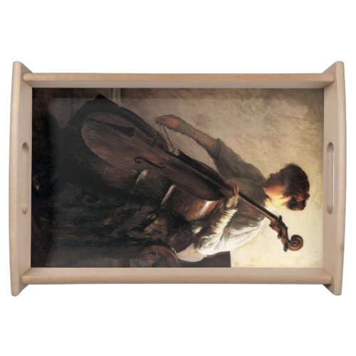 The Cellist by Joseph DeCamp Serving Tray