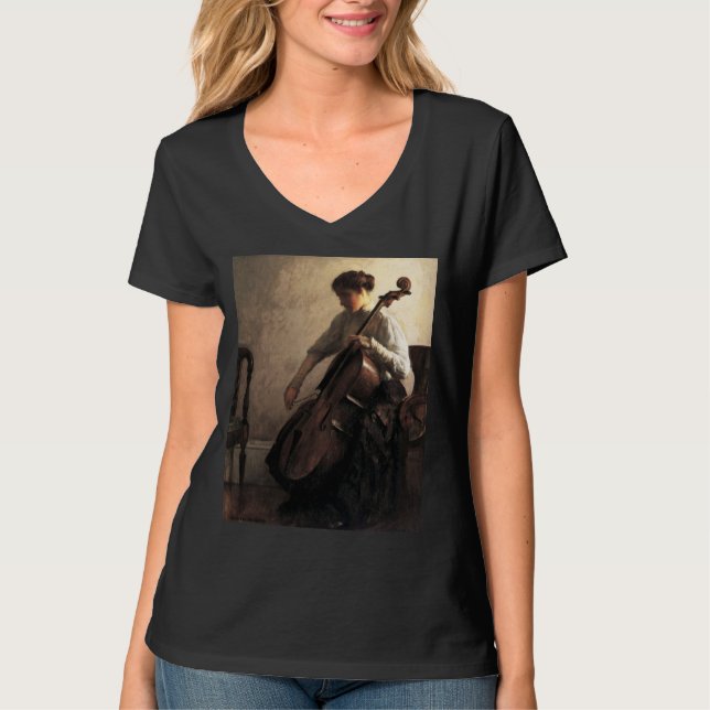 The Cellist (by Joseph DeCamp) T-Shirt (Front)