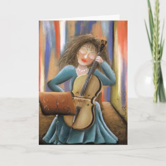 The Cellist Card