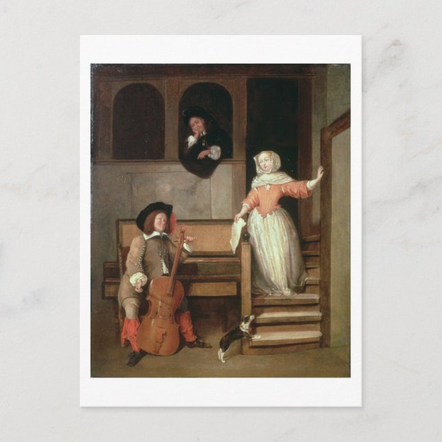 The Cello Player, c.1700 (oil on canvas) Postcard (Front)