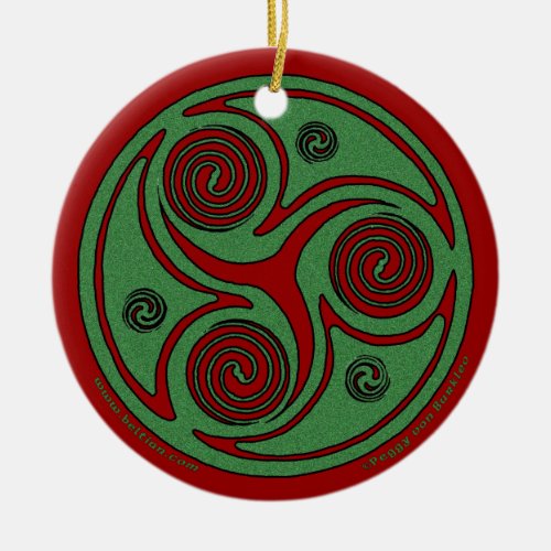 The Celtic Christmas Spiral Ornament