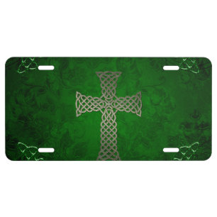 The celtic cross license plate
