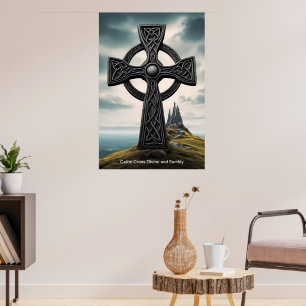 The Celtic Cross stands as a beacon of hope. Poster