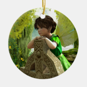 The Celtic Fairy Ceramic Ornament