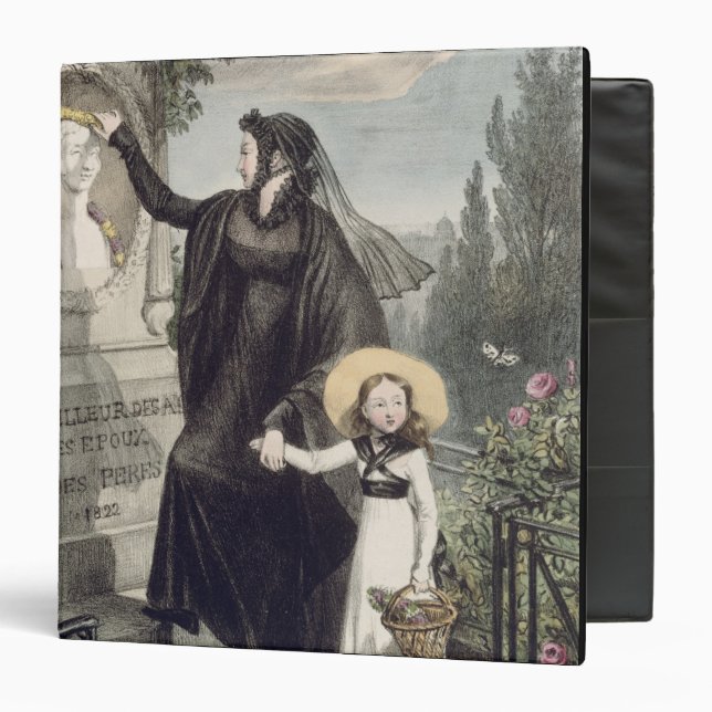 The Cemetery of Pere Lachaise, printed by Charles Binder (Front/Inside)