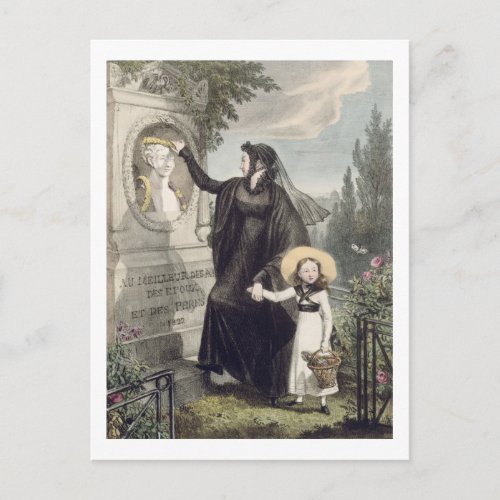 The Cemetery of Pere Lachaise printed by Charles Postcard