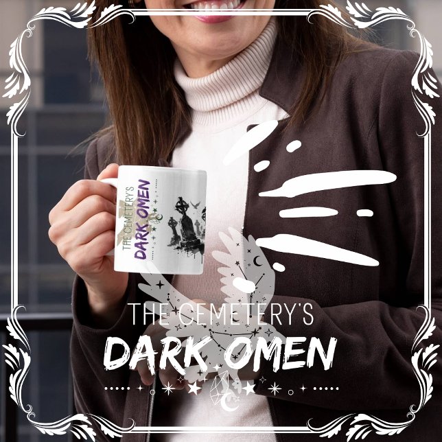 The Cemetery's Dark Omen Coffee Mug (The Cemetery's Dark Omen cover from The Beekeeper Store)