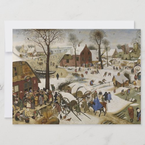 The Census at Bethlehem by Pieter Bruegel Card