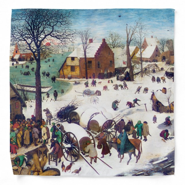 The Census at Bethlehem, Pieter Bruegel Bandana (Front)