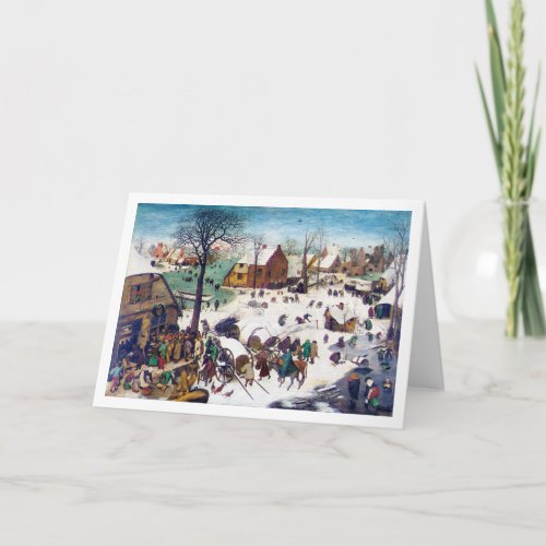 The Census at Bethlehem Pieter Bruegel Card