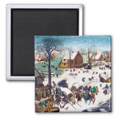 The Census at Bethlehem Pieter Bruegel Magnet