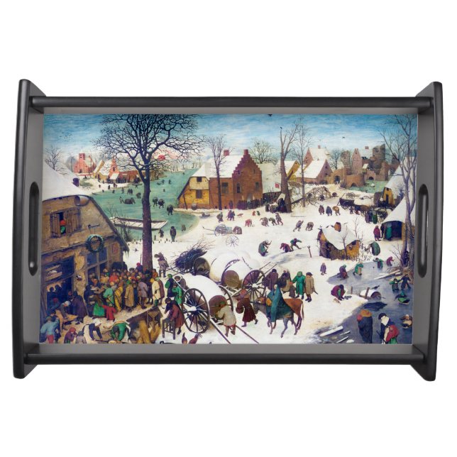 The Census at Bethlehem, Pieter Bruegel Serving Tray (Front)