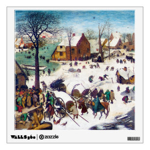 The Census at Bethlehem, Pieter Bruegel Wall Decal