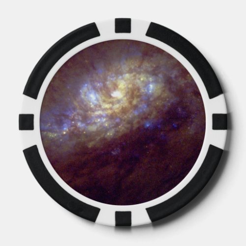 The Center of Barred Spiral Galaxy NGC 1808 Poker Chips