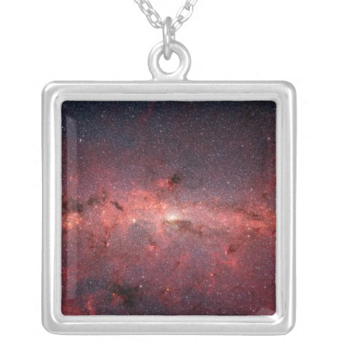 The center of the Milky Way Galaxy Silver Plated Necklace