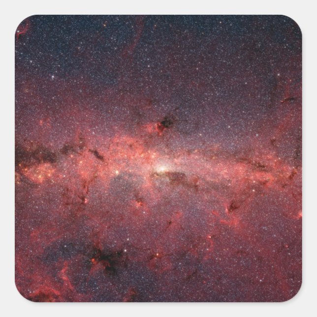 The center of the Milky Way Galaxy Square Sticker (Front)