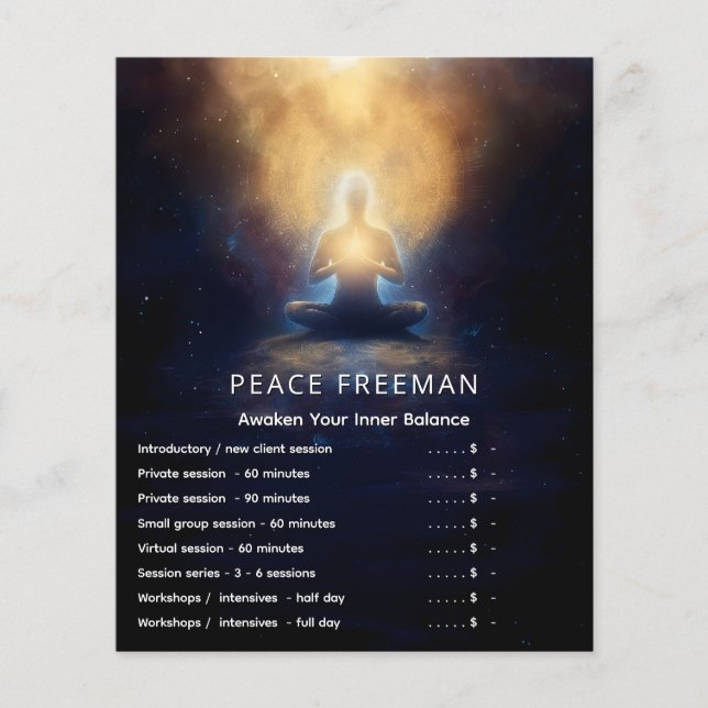 The Center Within | Mindful Stillness Flyer (Front)