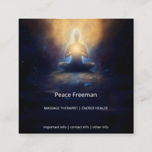 The Center Within Mindful Stillness Square Business Card