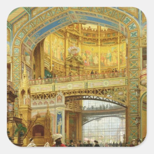 The Central Dome of the Universal Exhibition Square Sticker
