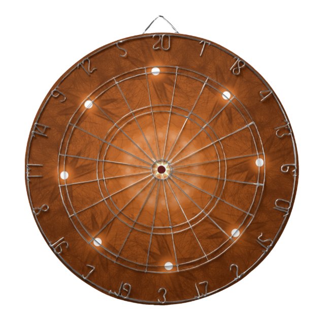 The Central Fire Flower Abstract Dart Board (Front)