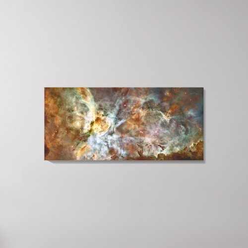 The central region of the Carina Nebula Canvas Print