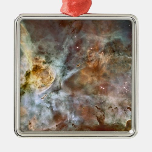 The central region of the Carina Nebula Metal Ornament