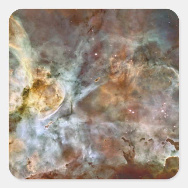 The central region of the Carina Nebula Square Sticker (Front)