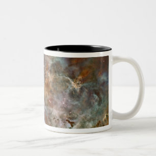 The central region of the Carina Nebula Two-Tone Coffee Mug