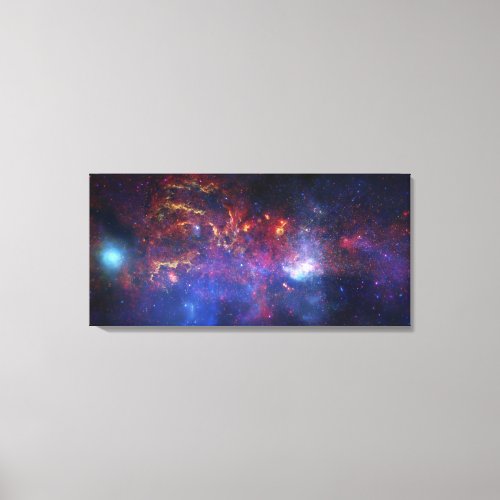 The central region of the Milky Way galaxy Canvas Print