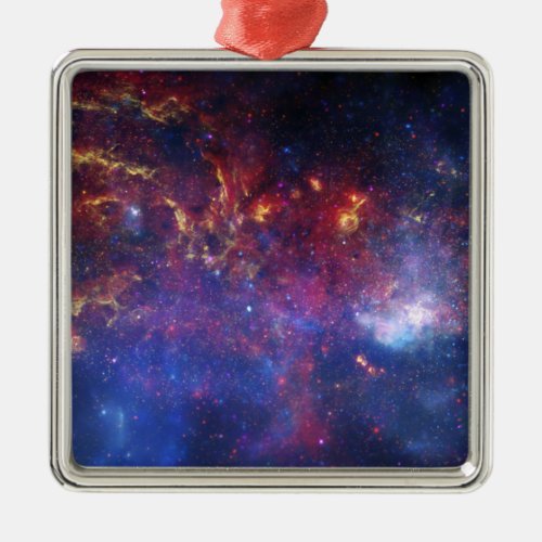 The central region of the Milky Way galaxy Metal Ornament