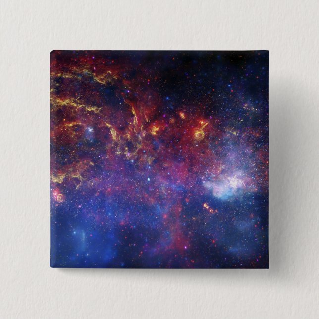 The central region of the Milky Way galaxy Pinback Button (Front)