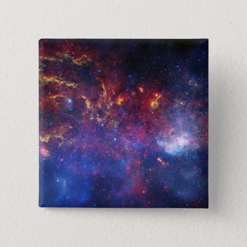 The central region of the Milky Way galaxy Pinback Button