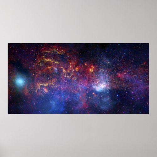 The central region of the Milky Way galaxy Poster