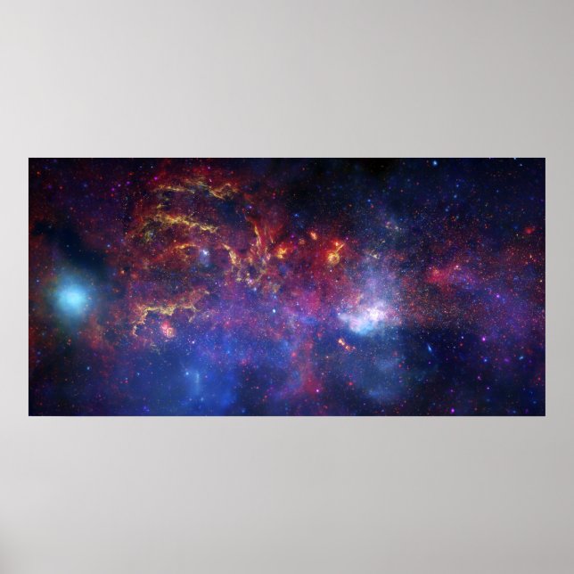 The central region of the Milky Way galaxy Poster (Front)