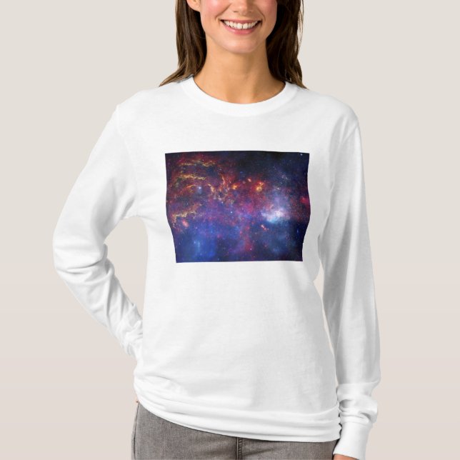 The central region of the Milky Way galaxy T-Shirt (Front)