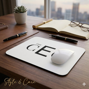 The CEO Professional Desk Graphic Mouse Pad