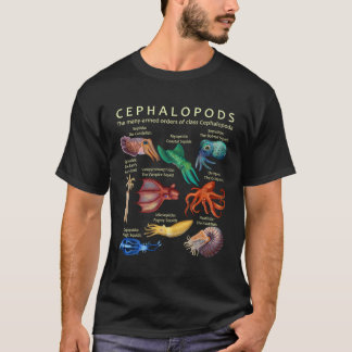 The Cephalopod Octopus Squid Cuttlefish And Nautil T-Shirt