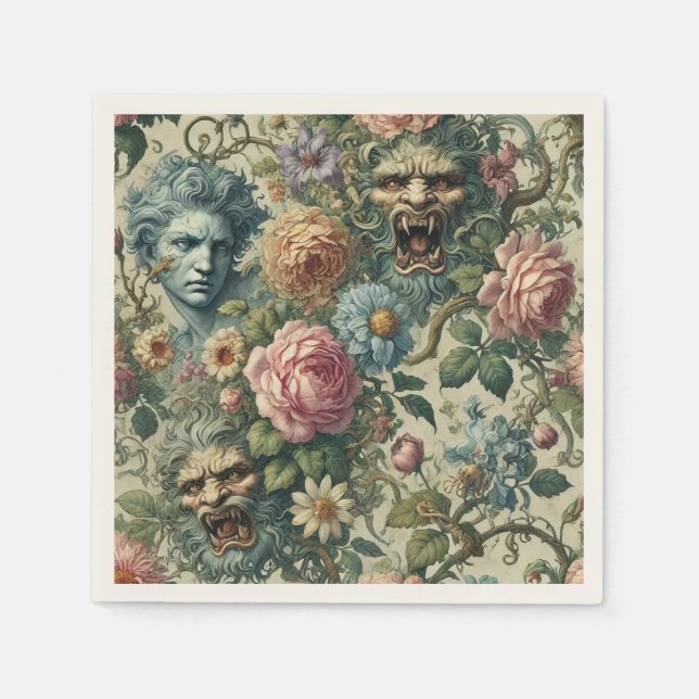 The Cerulean Muse – Gothic Victorian Napkins (Front)