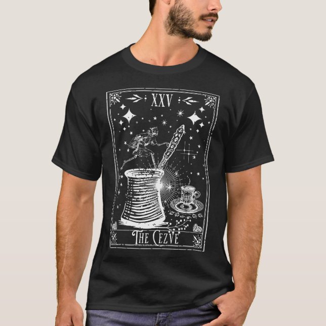 The Cezve Turkish Coffee Tarot Card T-Shirt (Front)