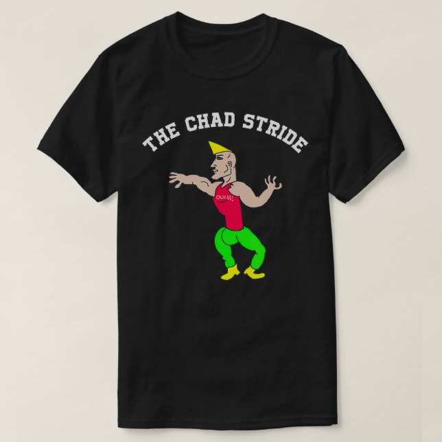 The Chad Stride Virgin vs Chad  T-Shirt (Design Front)