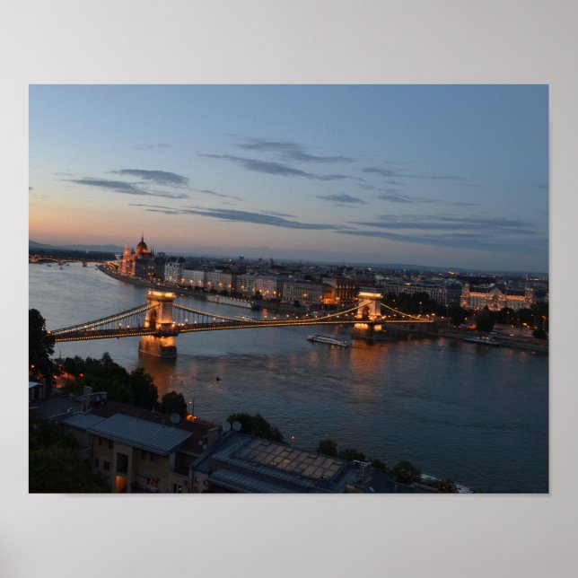 The Chain Bridge of Budapest Poster (Front)