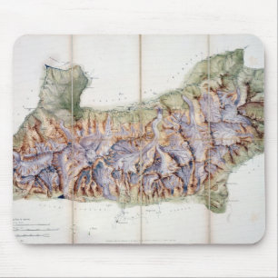 The Chain of Mont Blanc, from an actual survey in Mouse Pad