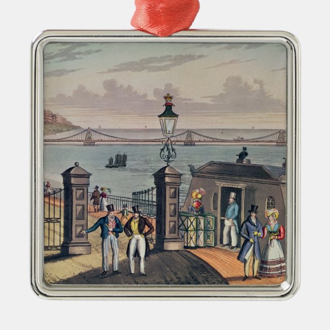 The Chain Pier on the front at Brighton Metal Ornament (Front)